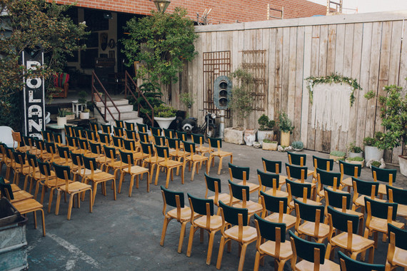 Macrame ceremony backdrop
