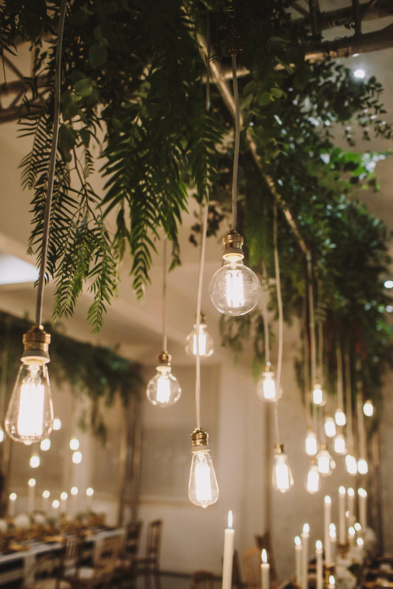 Magical wedding lighting