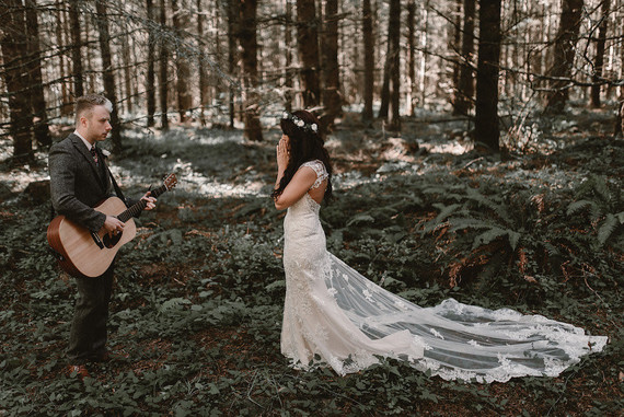 Forest wedding in Portland