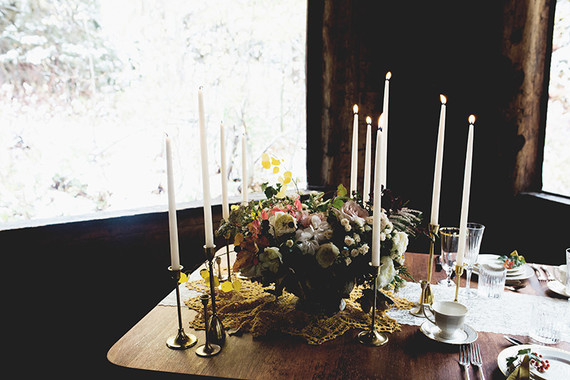 Rustic Thanksgiving wedding in the forest