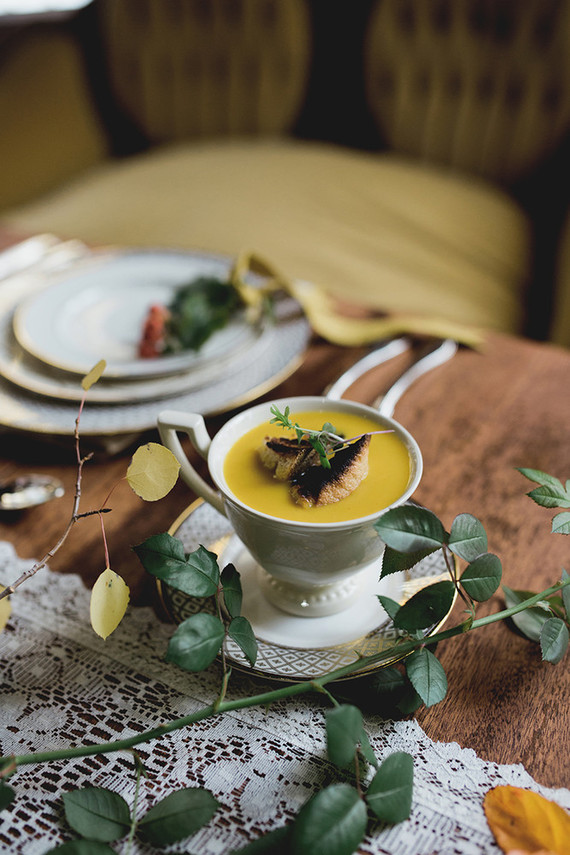 Rustic Thanksgiving wedding in the forest