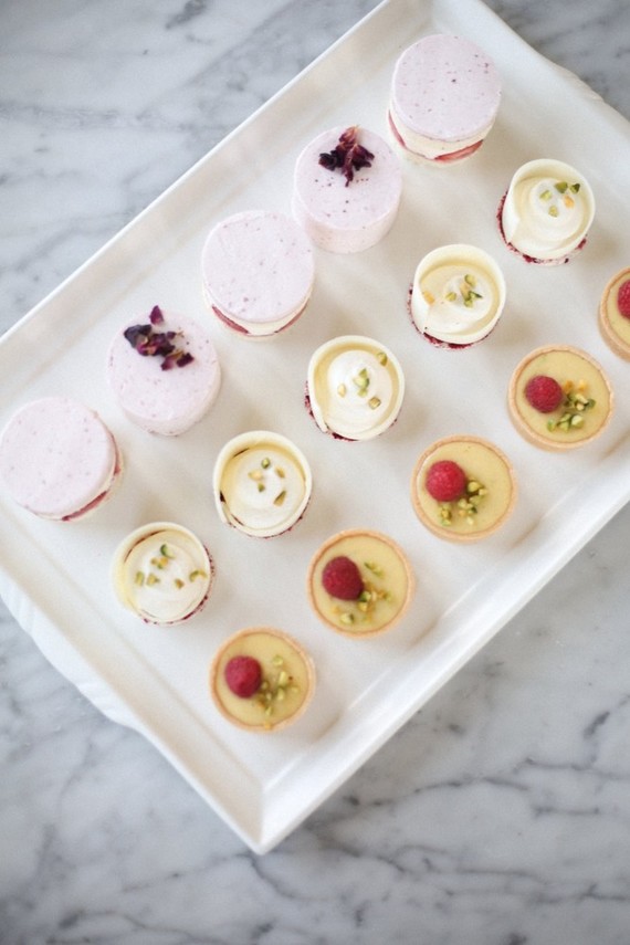 Modern wedding desserts