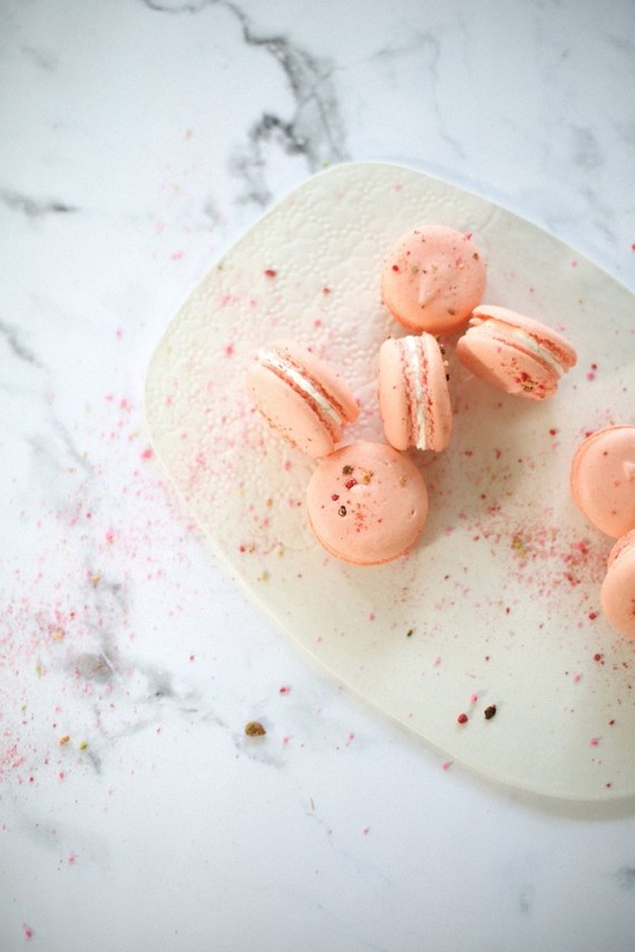 Pink macaroons