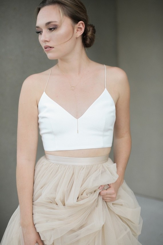 Modern Alexandra Grecco bridal attire