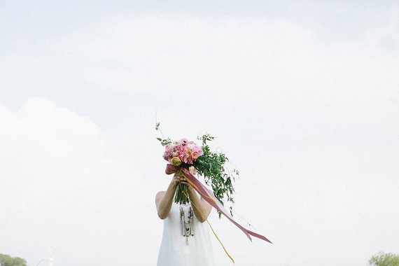 Pink bridal bouquet