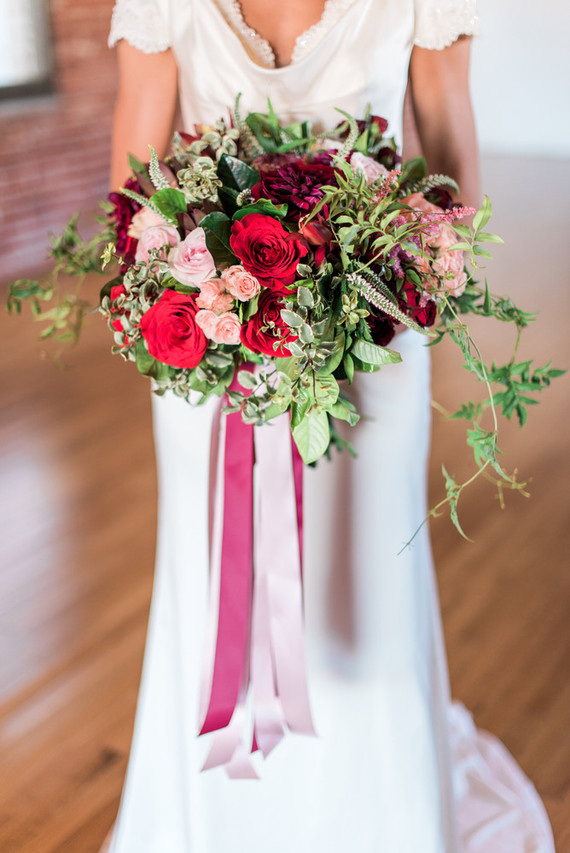 Winter bridal bouquet