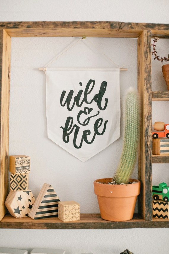 wild and free boy nursery