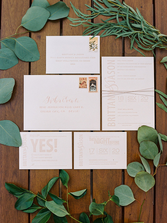 Modern LA wedding
