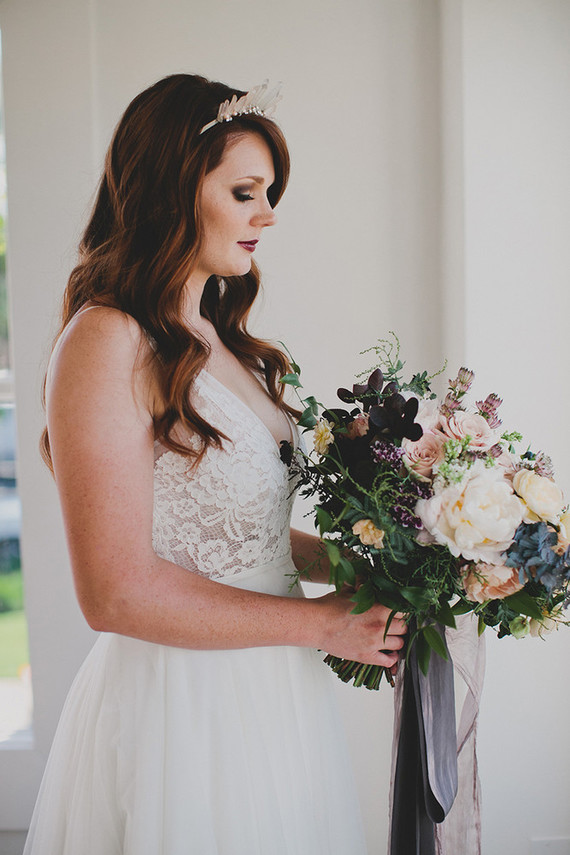 Quartz bridal crown