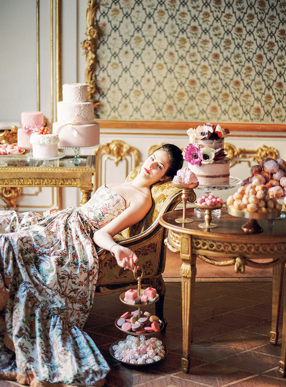 Elegant Marie Antoinette inspired wedding Inspiration