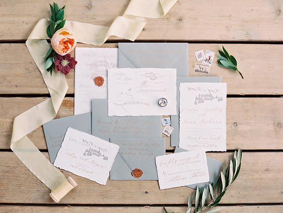 Colorado wedding invitation
