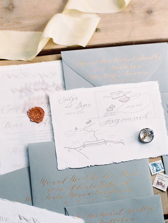 Colorado wedding invitation