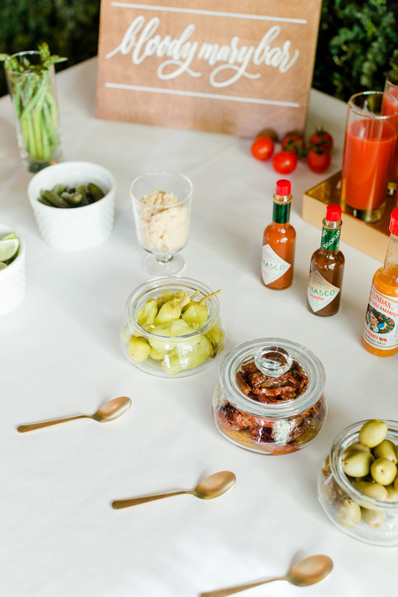 Bloody Mary holiday cocktail bar