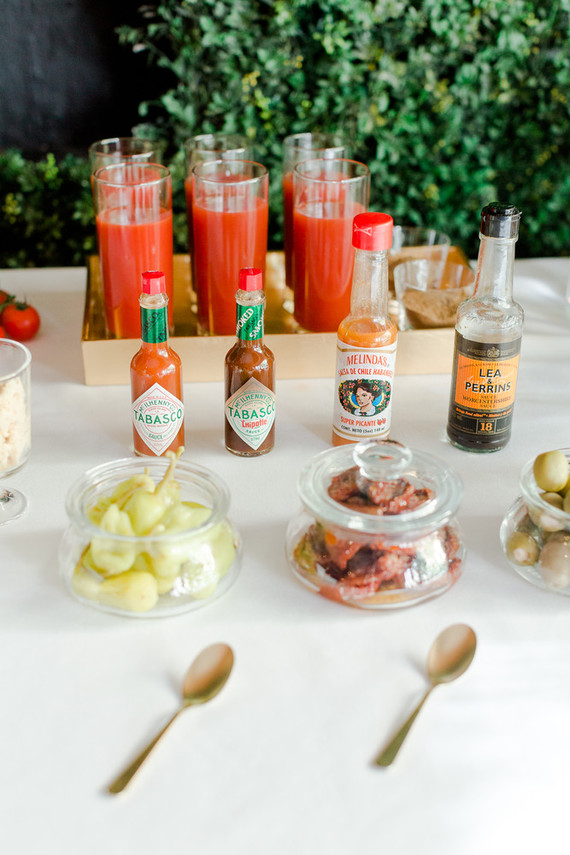 Bloody Mary holiday cocktail bar