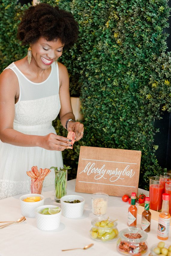 Bloody Mary holiday cocktail bar