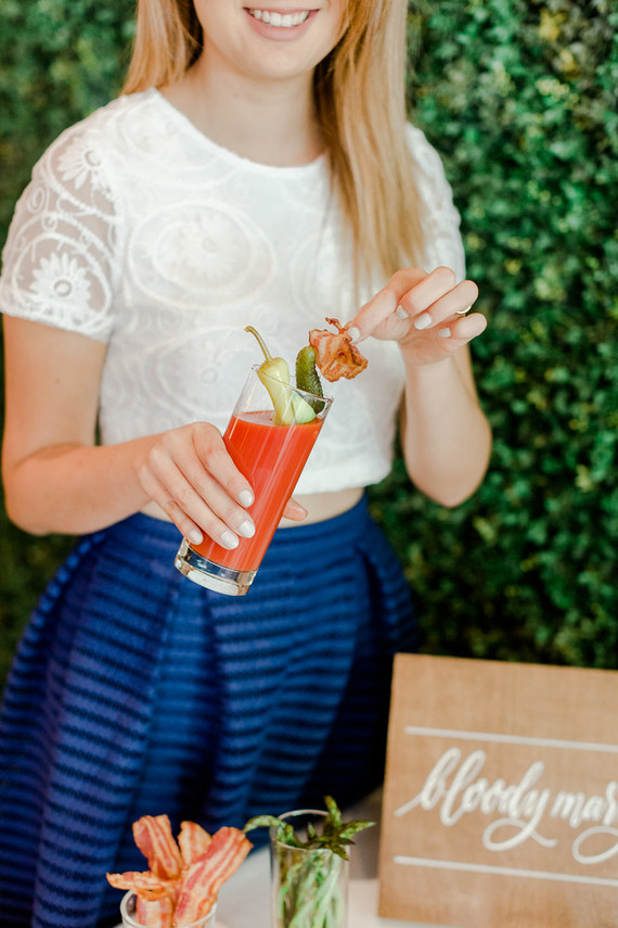 Bloody Mary holiday cocktail bar