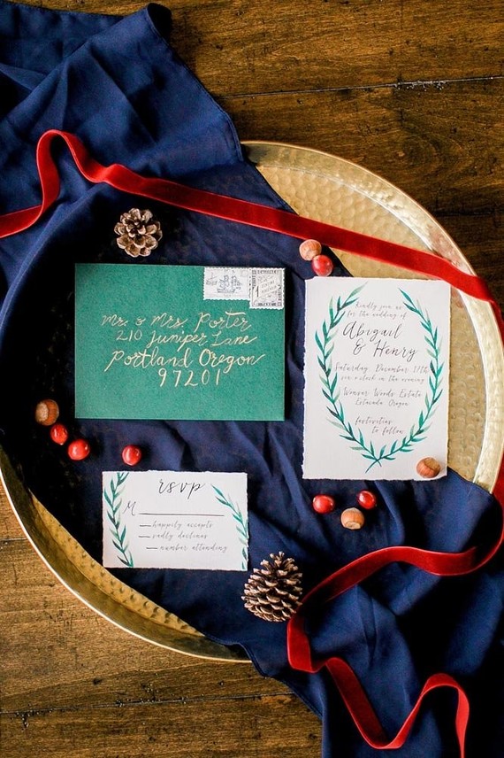 Holiday wedding inspiration