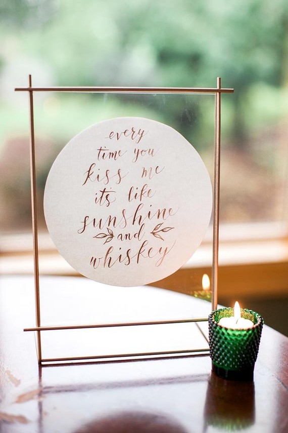 Winter wedding cocktails