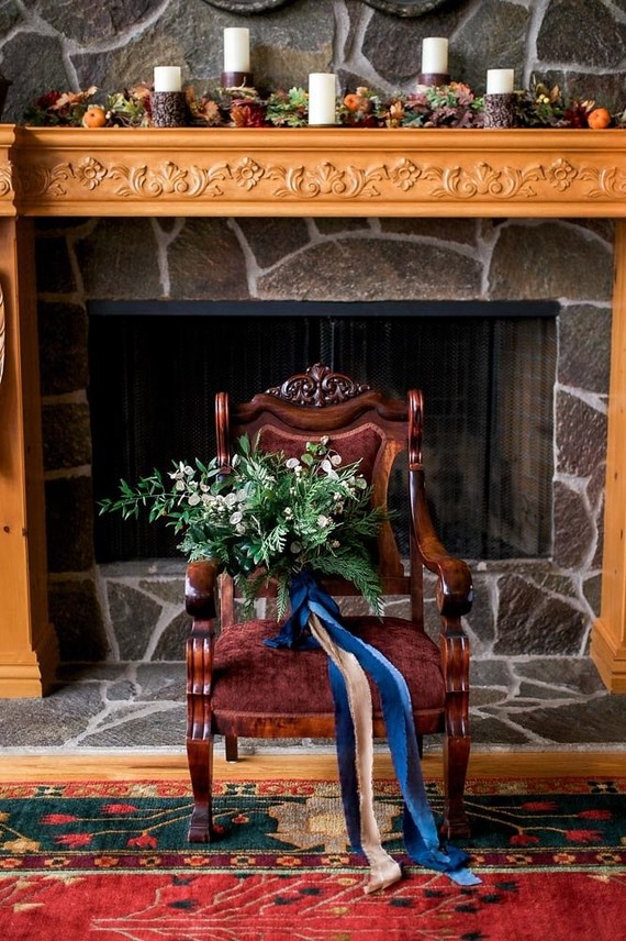 Winter bridal bouquet