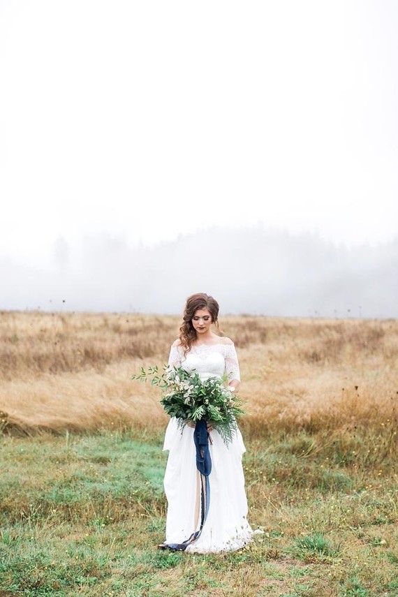 Winter bridal bouquet