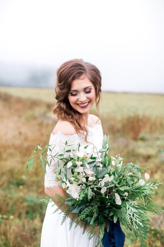 Winter bridal bouquet