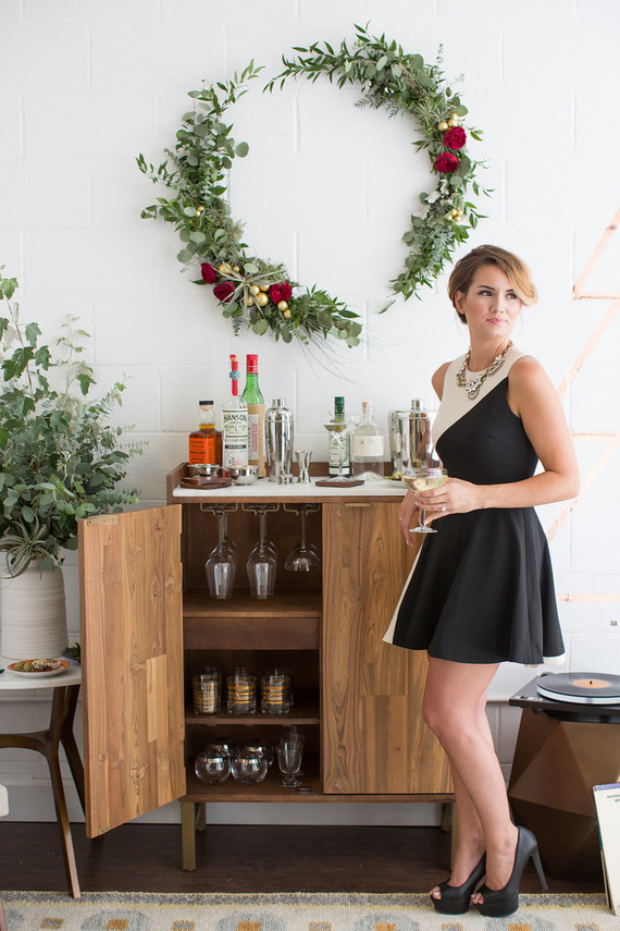 Retro holiday fondu party Inspiration