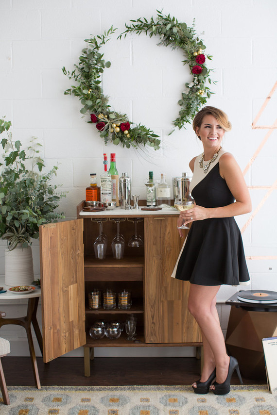 Retro holiday fondu party Inspiration