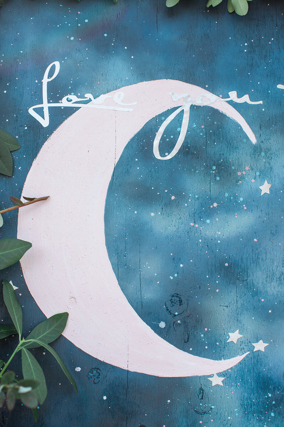 Love you to the Moon baby shower Inspiration