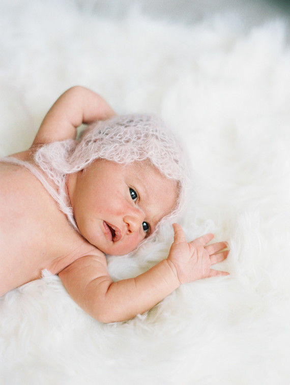 cozy winter newborn photos