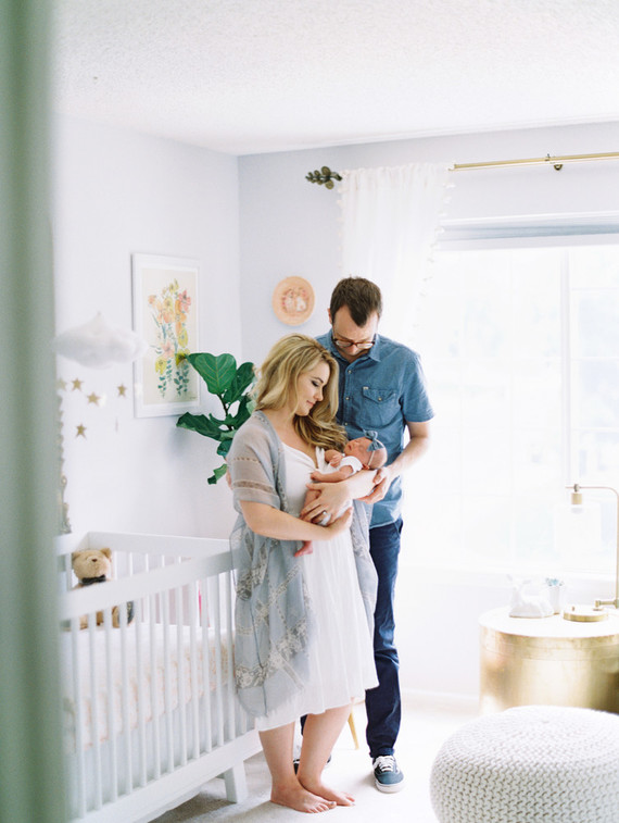 cozy feminine girl's nursery