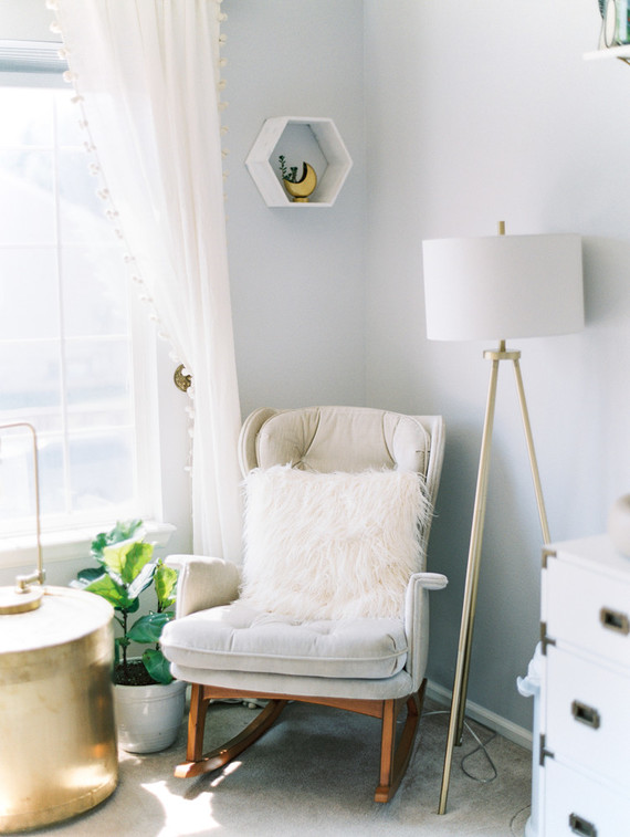 cozy feminine girl's nursery