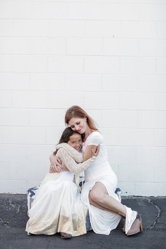 All white family photos