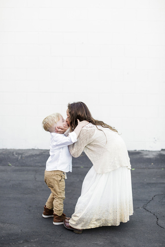 All white family photos