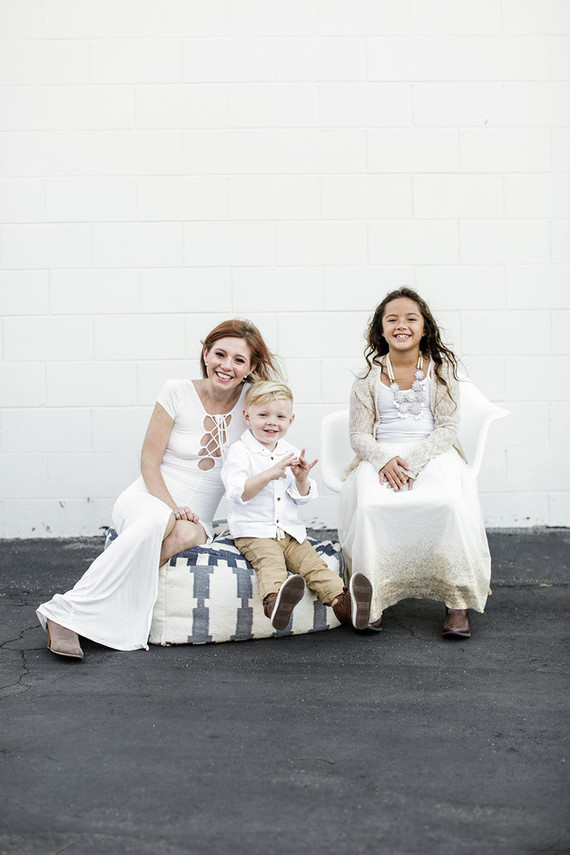 All white family photos