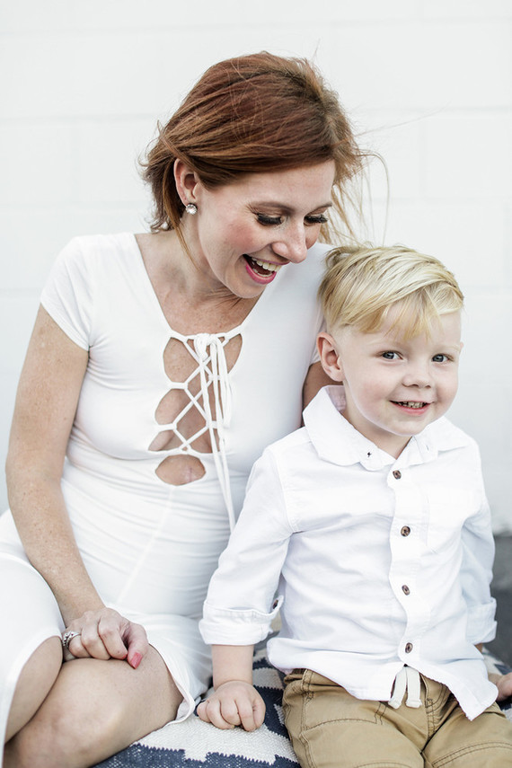 All white family photos