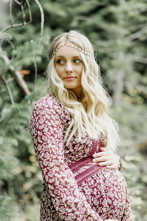 Boho rustic maternity photos