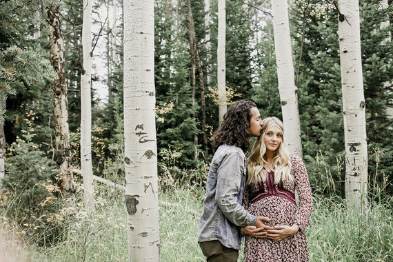 Boho rustic maternity photos