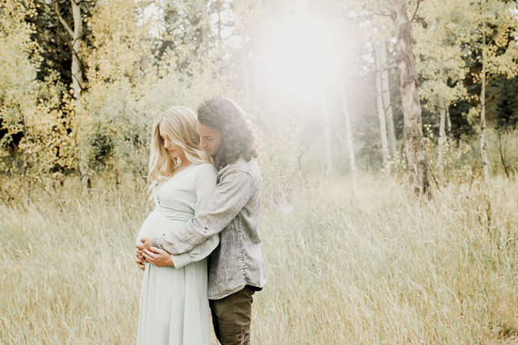 Boho rustic maternity photos