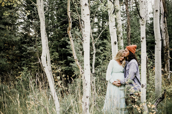 Boho rustic maternity photos