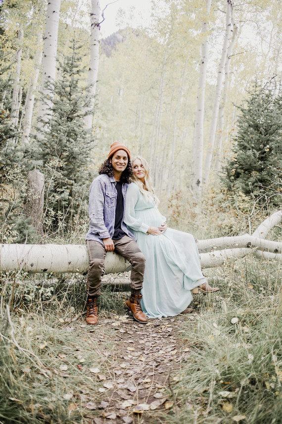 Boho rustic maternity photos