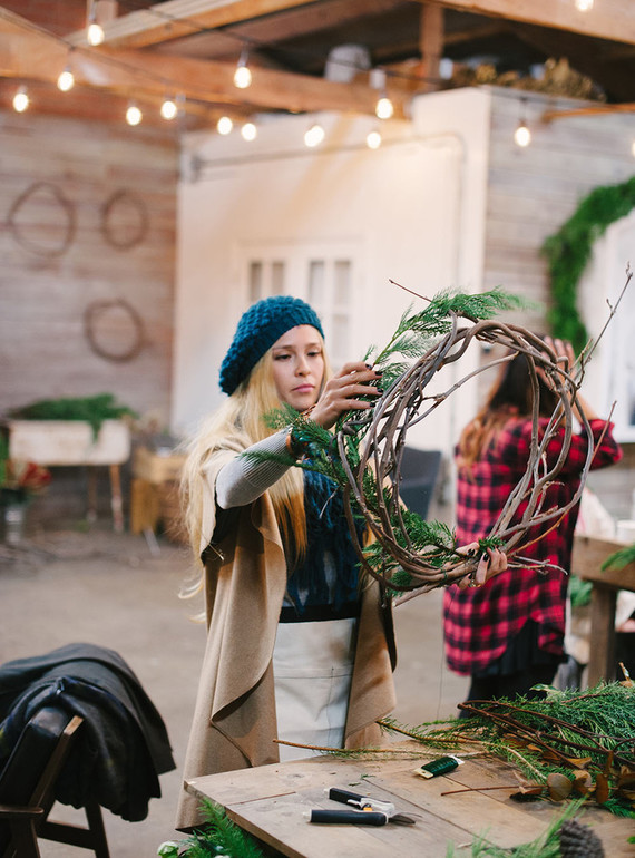 wreath making workshop
