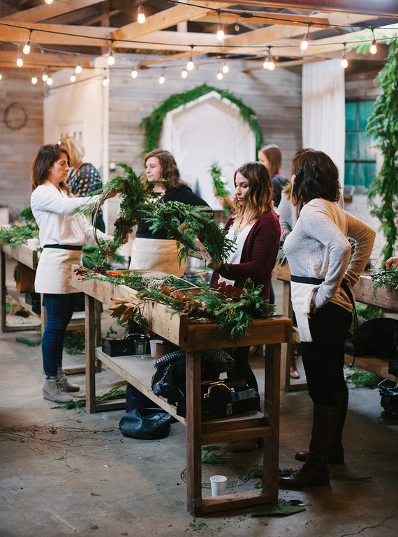 wreath making workshop Inspiration