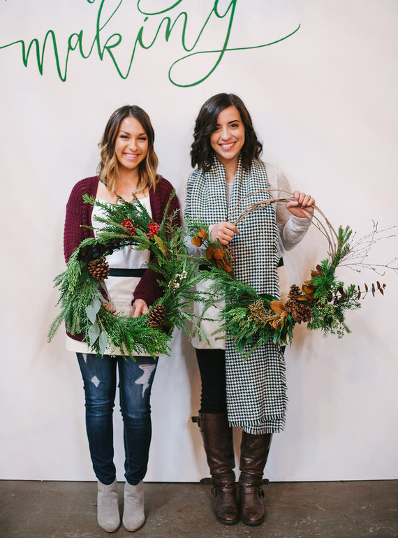 wreath making workshop Inspiration