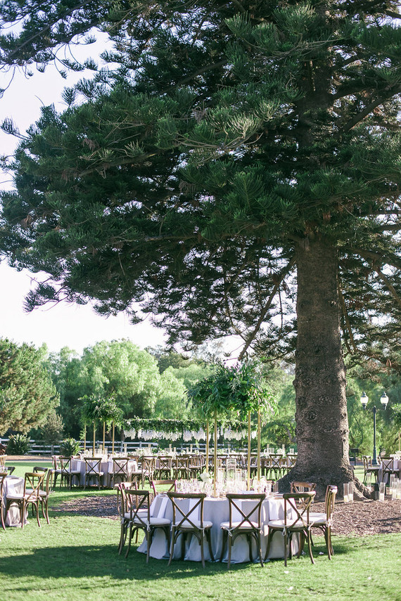 Green, white, and gold wedding ideas