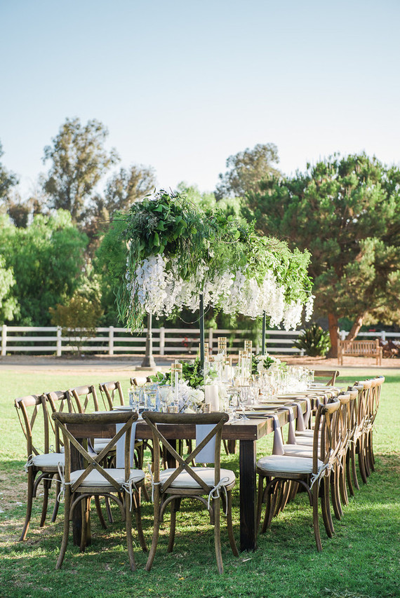 Green, white, and gold wedding ideas
