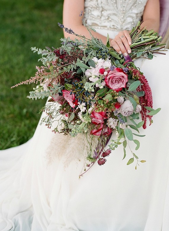 Bohemian bridal bouquet