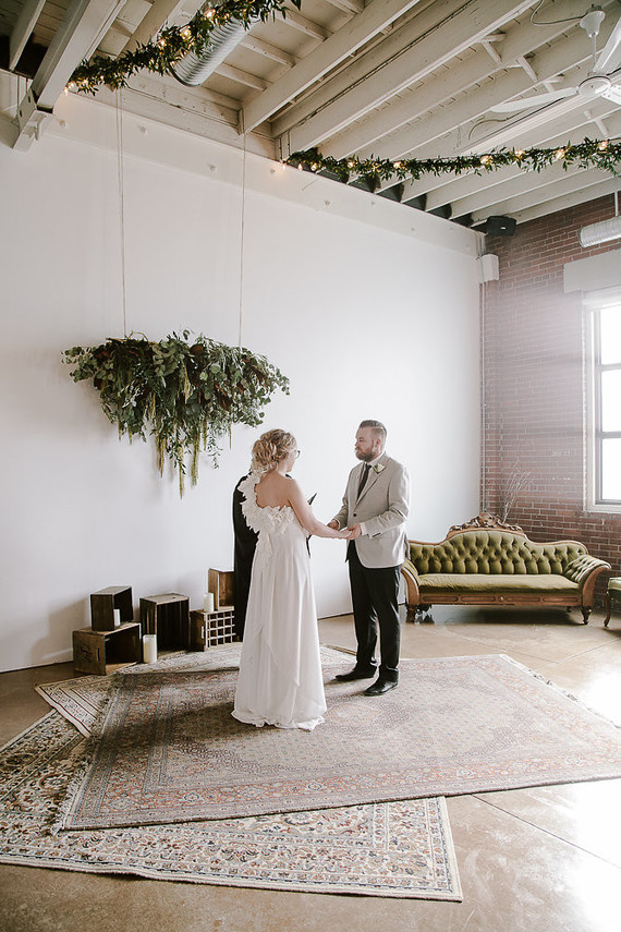 Vintage industrial wedding in Calgary