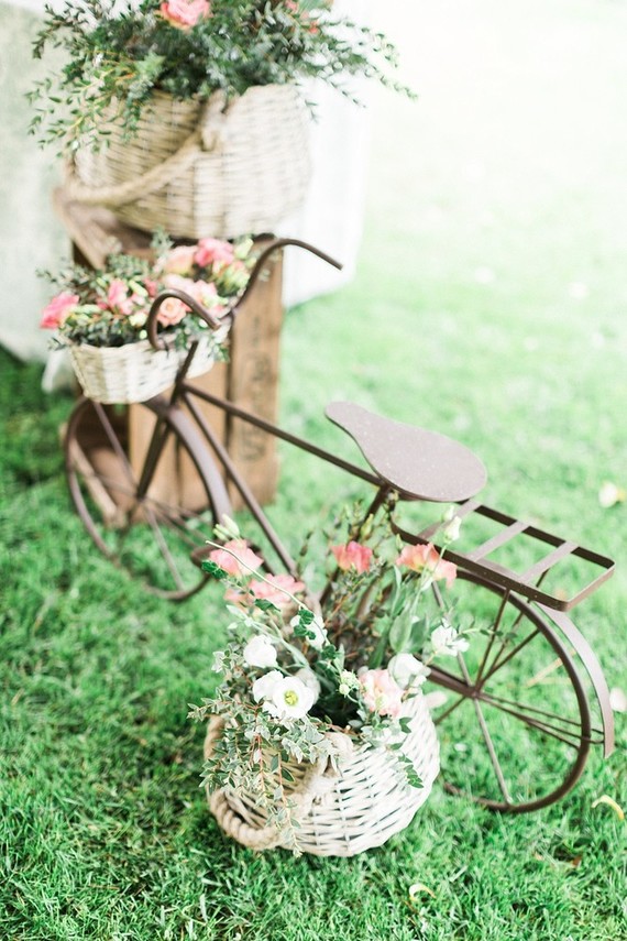 vintage bike and flowers