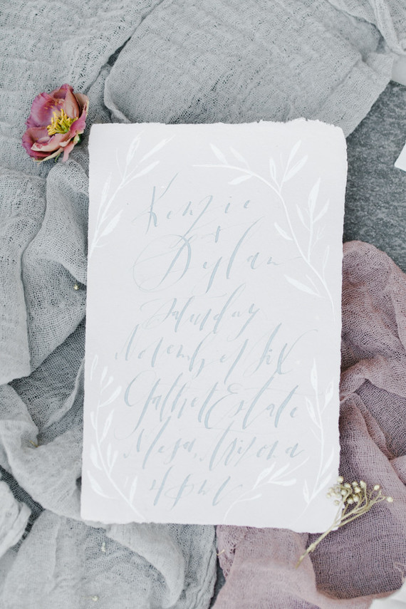 Silver calligraphy