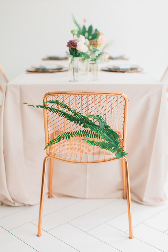 Copper chair
